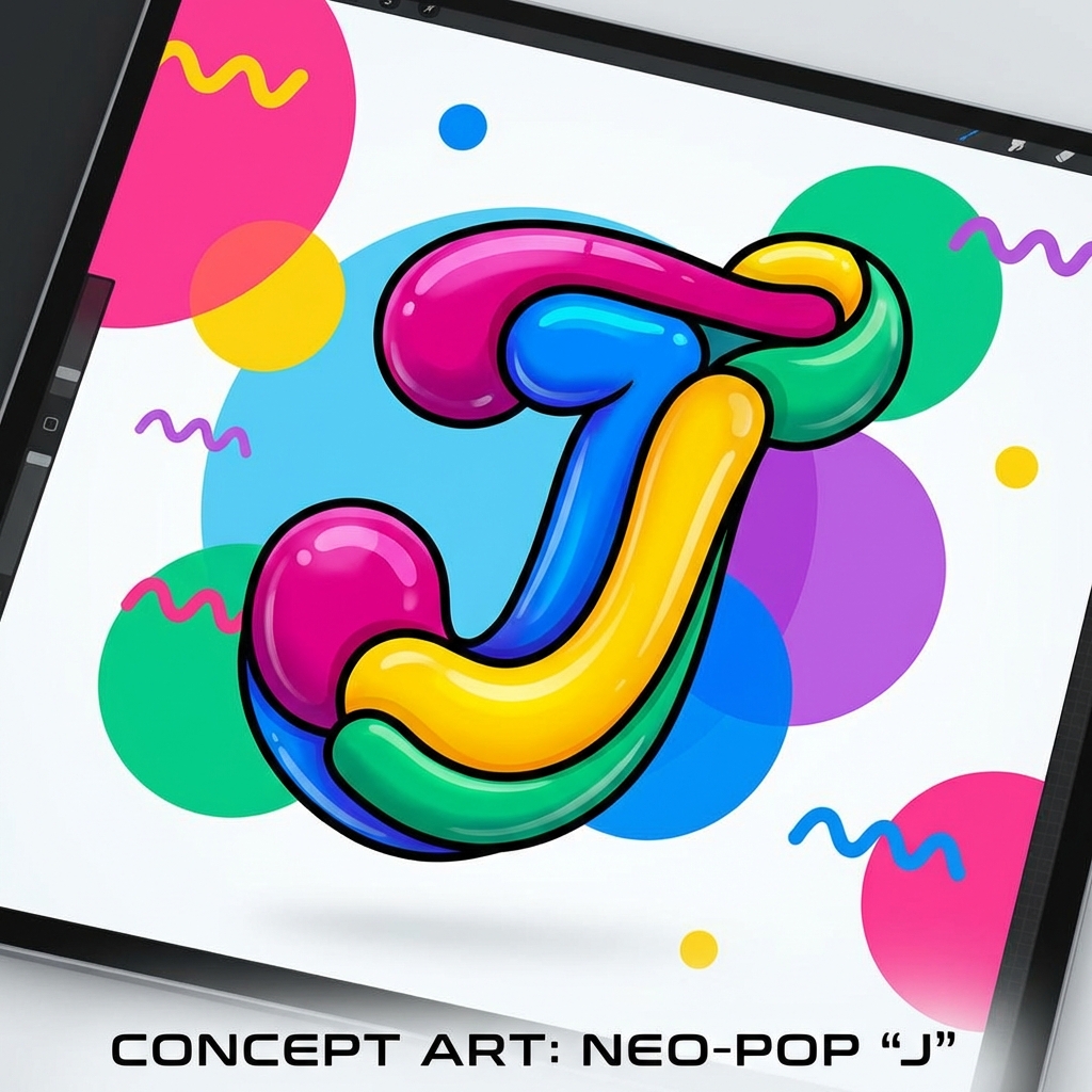 Letter J Art