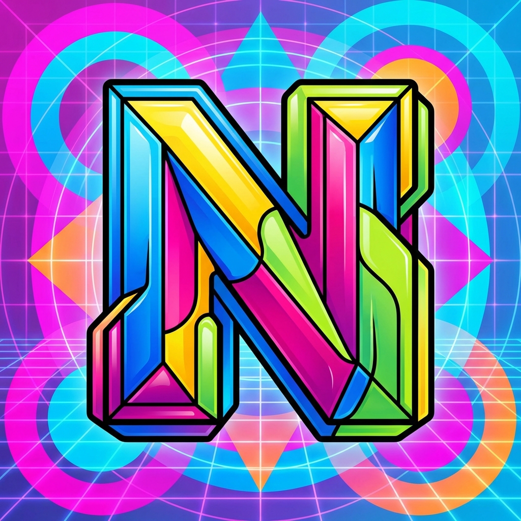 Letter N Art