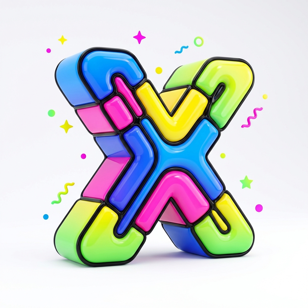 Letter X Art