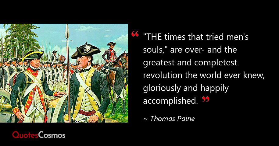 THE times that tried men's souls,